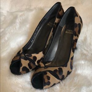 Stuart Weisman leopard heels Sz 6.5